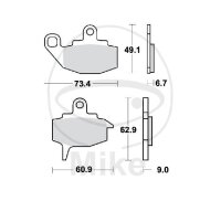 TRW Bremskl&ouml;tze Standard MCB573