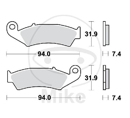 TRW Bremskl&ouml;tze Standard MCB574