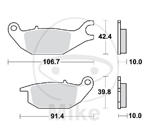 TRW Bremskl&ouml;tze Standard MCB738
