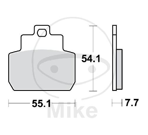 Brake pad for Piaggio Beverly 500 MP3 125 250 X8 125 200 250 X9 125