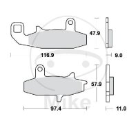 Brake pad set front for Suzuki DR 650 750 800