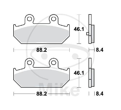 TRW Bremskl&ouml;tze Standard MCB751