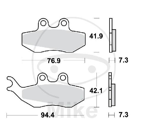 TRW-Lucas EC Scooter Pad MCB664EC