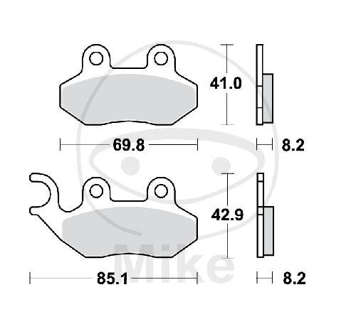 TRW-Lucas EC Scooter Pad MCB684EC