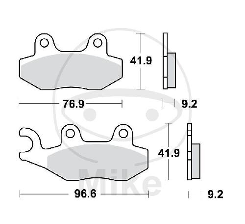 Pattino del freno per Aeon Benelli Keeway Kreidler Kymco Peugeot Suzuki TGB