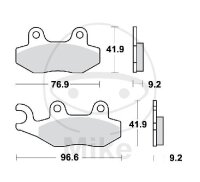Pastilla de freno para Aeon Benelli Keeway Kreidler Kymco...