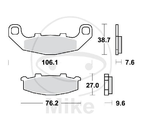 TRW Bremskl&ouml;tze Standard MCB586