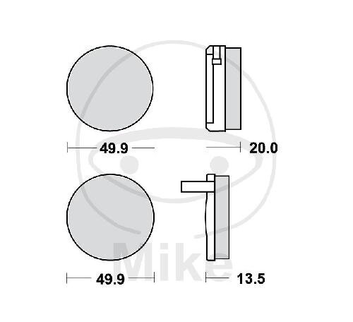 TRW Bremskl&ouml;tze Standard MCB32