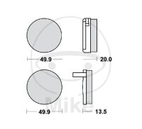 TRW Bremskl&ouml;tze Standard MCB32