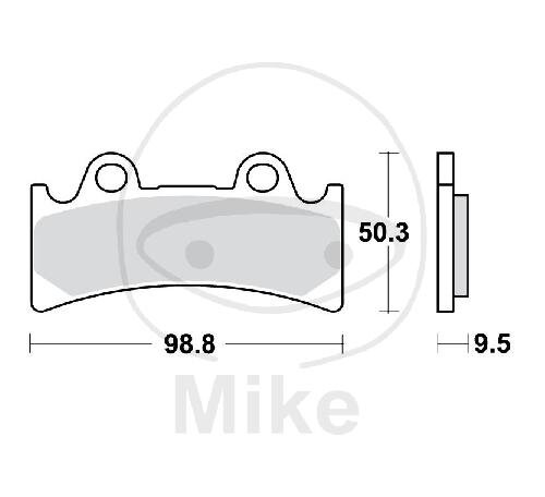 TRW Bremskl&ouml;tze Standard MCB656