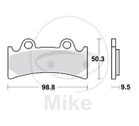 TRW Bremskl&ouml;tze Standard MCB656