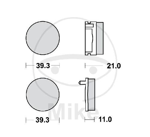 TRW Bremskl&ouml;tze Standard MCB504
