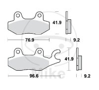 Pastilla de freno para AJS Daelim Honda Kawasaki Kymco...