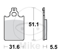 TRW Bremskl&ouml;tze Standard MCB651