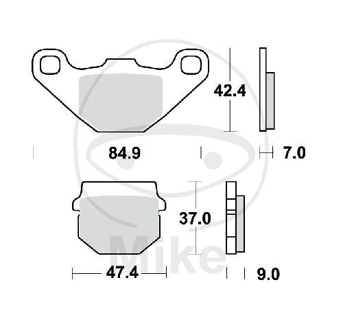 TRW Bremsklotz Satz Sinter SI MCB519SI