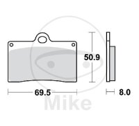 Brake pad for Aprilia Cagiva Ducati KTM Laverda Moto...