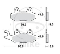 Pastilla de freno para Aeon CAN-AM CFMOTO Husqvarna...