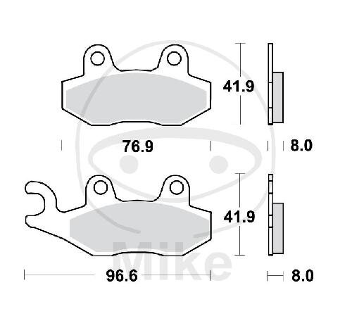Brake pad for Aprilia CAN-AM Husqvarna Kawasaki Suzuki Triumph Yamaha