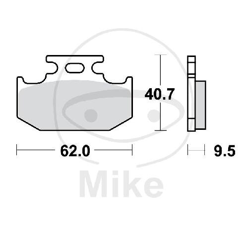 TRW Brake pad set Sinter SI MCB625SI