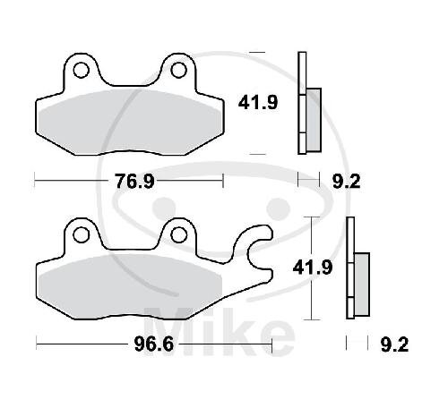 Brake pad for Benelli Daelim Hyosung Keeway Kreidler Kymco Rex Suzuki