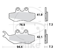 TRW Bremskl&ouml;tze Standard MCB664