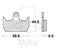 TRW Plaquettes de frein standard MCB686