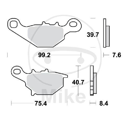 TRW Bremskl&ouml;tze Standard MCB679