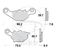 TRW Bremskl&ouml;tze Standard MCB679