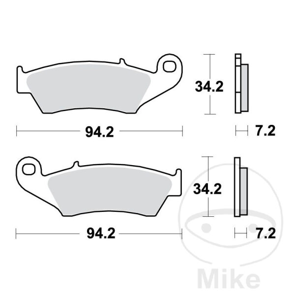 Brake pad sinter set front for Gas Gas HM-Moto Honda Kawasaki Suzuki Yamaha