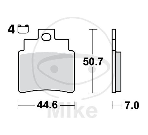 TRW brake pads standard MCB732