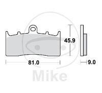 Plaquette de frein pour BMW K 1200 1300 1600 R 850 1100...