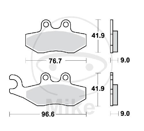 Brake pad for Aprilia Derbi Gilera Peugeot Piaggio Rieju Vespa
