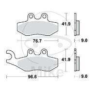 Bremsklotz f&uuml;r Aprilia Derbi Gilera Peugeot Piaggio...