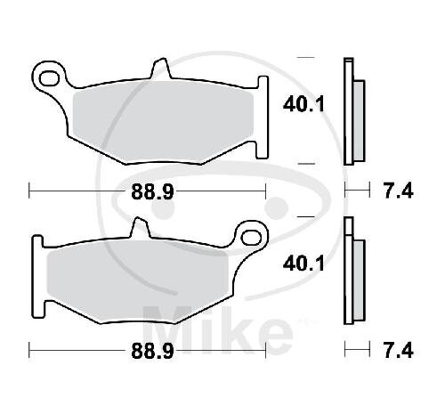 TRW Bremsklotz Satz Sinter hinten MCB783SH