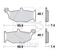 TRW Bremsklotz Satz Sinter hinten MCB783SH