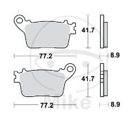 TRW Bremsklotz Satz Sinter hinten MCB784SH