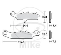 Plaquette de frein pour Kawasaki KFX 450 700 KVF 650