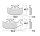 Brake pad for Suzuki LT-A 400 450 500 700 750 LT-F 400