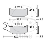 Brake pad for Suzuki LT-A 400 450 500 700 750 LT-F 400