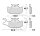 Brake pad for Suzuki LT-A 400 450 500 700 750 LT-F 400