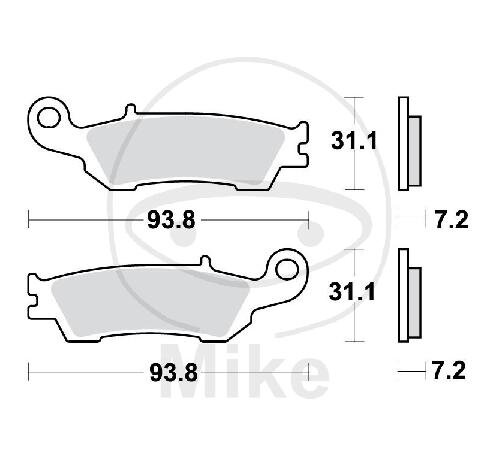 TRW Brake pad set Sinter SI MCB791SI