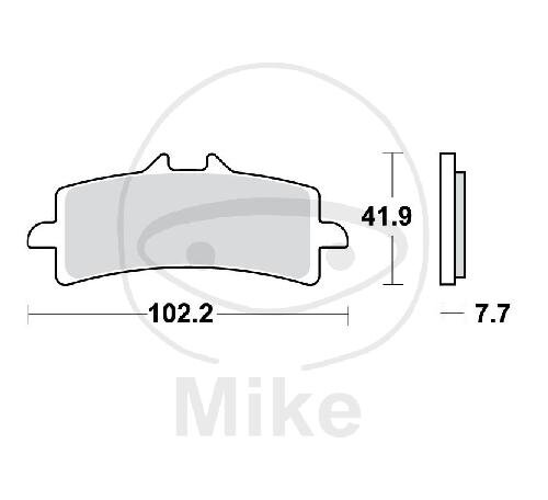 TRW Brake pad set sinter front MCB792SV