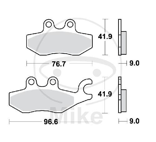 Plaquette de frein pour Piaggio 125 250 300 350 400