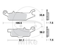 Bremsklotz f&uuml;r Yamaha YFM 250 550 700