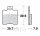 Brake pad for Aprilia Benelli Honda KTM Malaguti MBK Piaggio Suzuki Yamaha