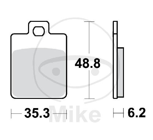 Brake pad for CPI Derbi Gilera Peugeot Piaggio Sachs SYM Vespa