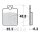 Brake pad for CPI Derbi Gilera Peugeot Piaggio Sachs SYM Vespa