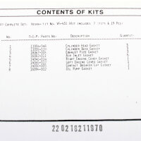 Engine gasket set complete for Kawasaki KH 500 A (H1F) 76-77