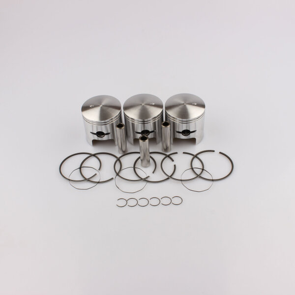Set pistone completo maggiorato 0.25 mm per Kawasaki H2 750 Mach 4