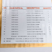 Engine gasket set complete for Suzuki RM 125 (RF15A) 98-00